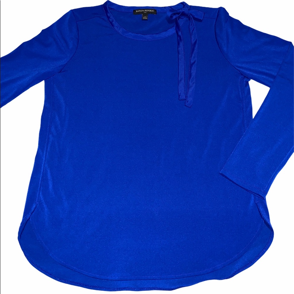 Banana Republic royal blue tie top size small